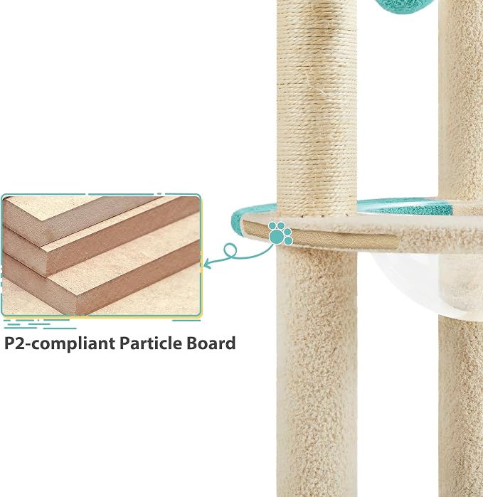 Yaheetech Cat Tree, 35.5in Cat Tower - Image 8