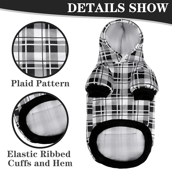 EXPAWLORER Plaid Dog Hoodie - Image 4