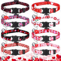 8 Pcs St. Patrick's Day Adjustable Cat Collar Easter Cat Collar by Huhumy