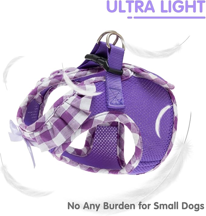 PUPTECK Dog Harness for Puppy and Small Sized Dogs, Step-in No Pull Soft Mesh - Image 2