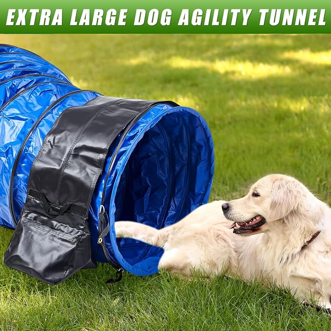 24 in 10 Foot PVC Dog Agility Tunnel - Image 5