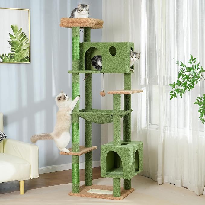 72” Cat Tree for Large Cats Big Cat Tower - Image 7