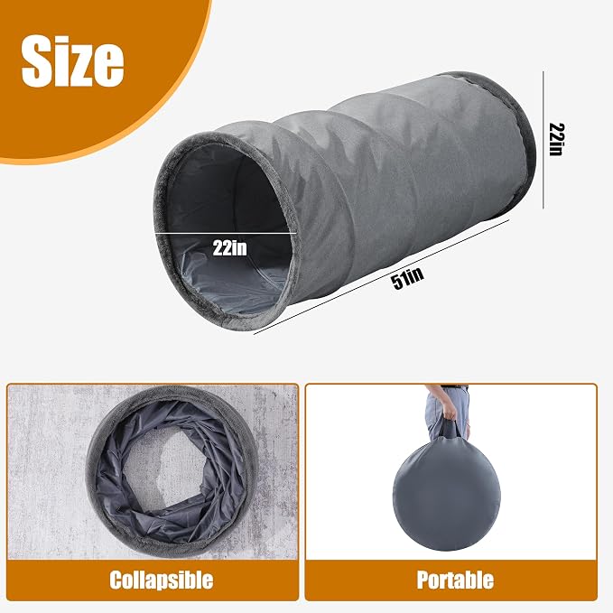 HOMBYS Extra Large Dog Tunnel for Large Dogs, Cats & Adults, Jumbo 22x22x51 - Image 5