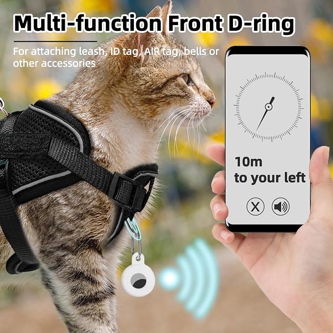 PUPTECK Cat Harness and Leash Set Escape Proof, Adjustable Reflective Kitten - Image 7