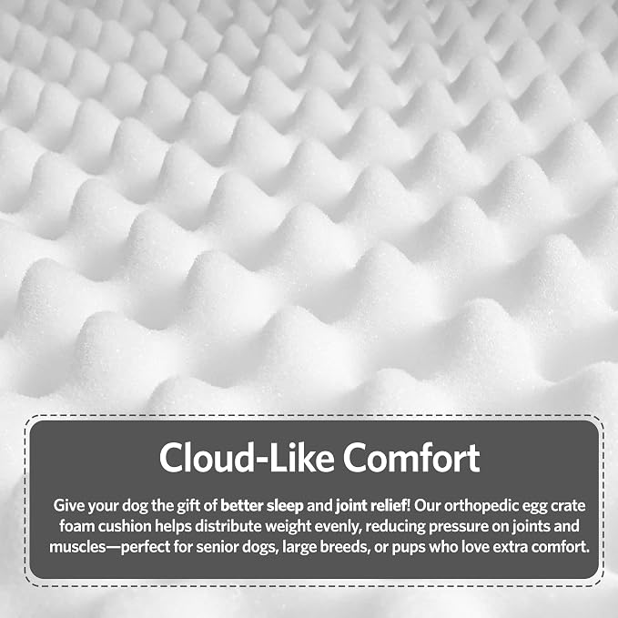 MidWest Homes for Pets Orthoperdic Egg-Crate Nesting Pet Bed w/Teflon Fabric - Image 6