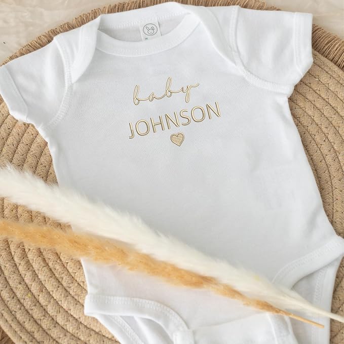 COUPLEHOODIES Personalized Baby Onesie Bodysuit – Custom Embroidery Gift - Image 5