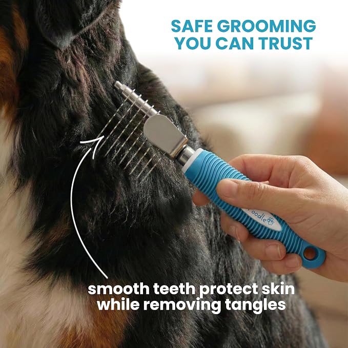 Poodle Dematting Fur Rake Comb Brush - Image 4