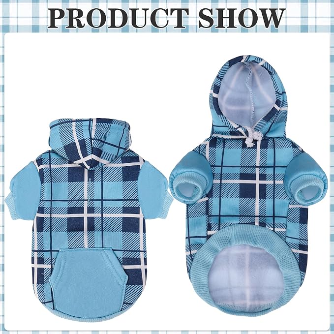EXPAWLORER Plaid Cat Hoodie - Image 6