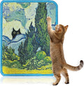 Sisal Cat Scratcher Mat 15x12 Inch – Art Cat Wall Scratcher by Soubeoii