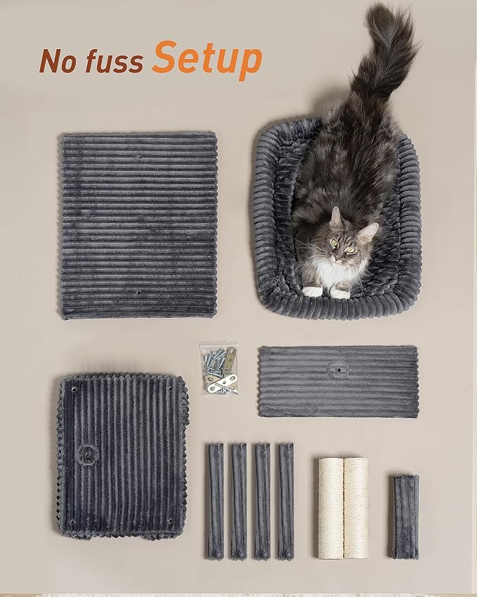 Cat Tree for Large Cat, 20.9 * 15.7in Large Perch Bed for Adult Cats, 22.8in - Image 8