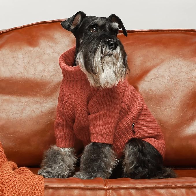 Fitwarm Thermal Knitted Dog Sweater Doggy Winter Coat Pet Clothes Doggie - Image 5
