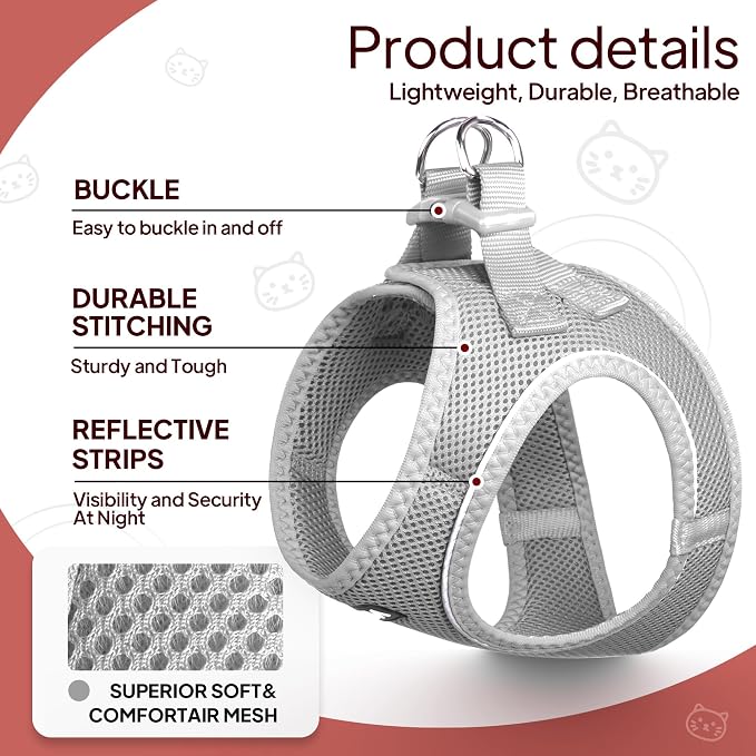 TwoEar Dog Vest Harness Reflective, No-Pull Pet Harness Easy Control - Image 2