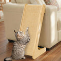 PETKARAY L Shape Cat Scratcher, Sisal Kitty Scratching Ramp, Vertical Scratch by PETKARAY