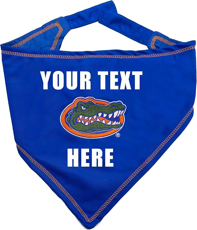 NCAA Florida Gators Personalized Tie Bandana by PETSFIRST