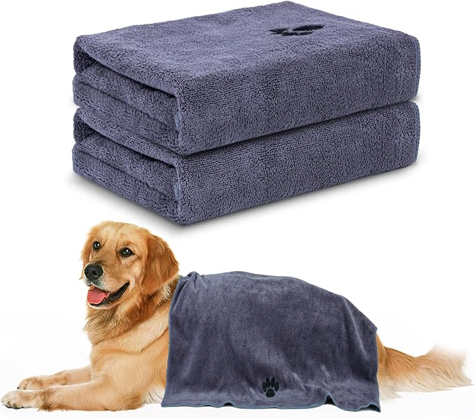 2 Pack Microfiber Dog Towels for Drying Dogs, Large Size 40'' X 23.6'' by Unknown