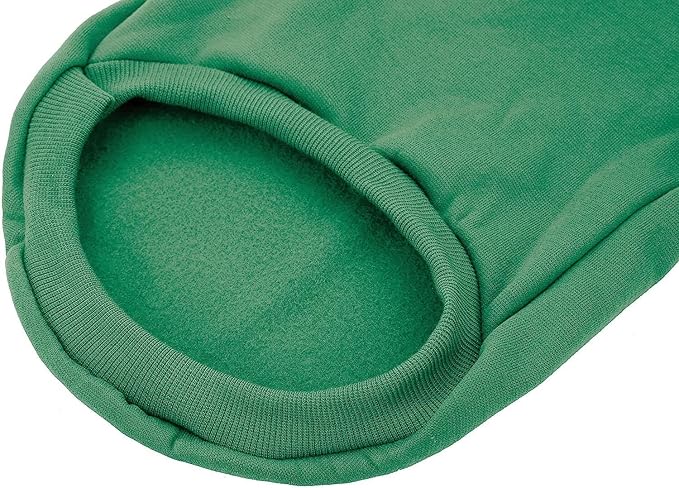 Green Dog Hoodie, Dog Clothes for Medium Dogs, Fleece Pet Sweater - Image 4