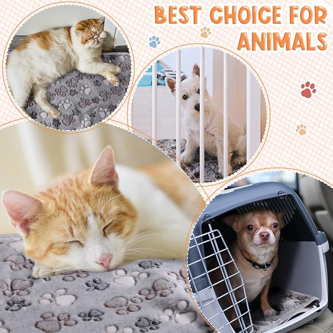Tatuo 4 Pcs Dog Blanket for Pet Cat Blankets Indoor Puppy Teething Stuff Toys - Image 7