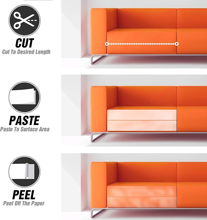 Anti Cat Scratch Tape: 3 inches x 20 Yards Cat Training Tape, 100% Transparent - Image 6
