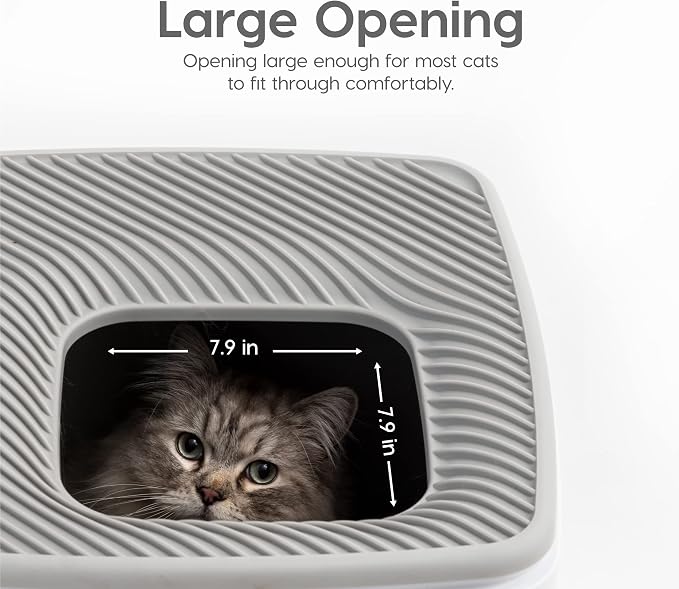 IRIS USA Cat Litter Box Top Entry - Image 4
