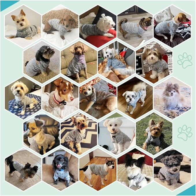 Jecikelon Dog Clothes Dogs Sweater Soft Puppies Clothing Winter Puppy Sweaters - Image 4