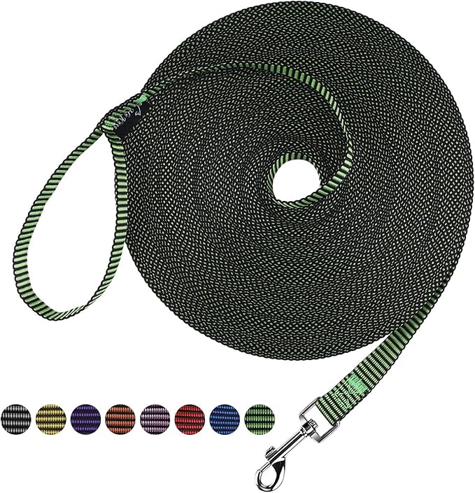 Hi Kiss Dog/Puppy Obedience Recall Training Agility Lead - 15ft 20ft 30ft 50ft by Hi+Kiss