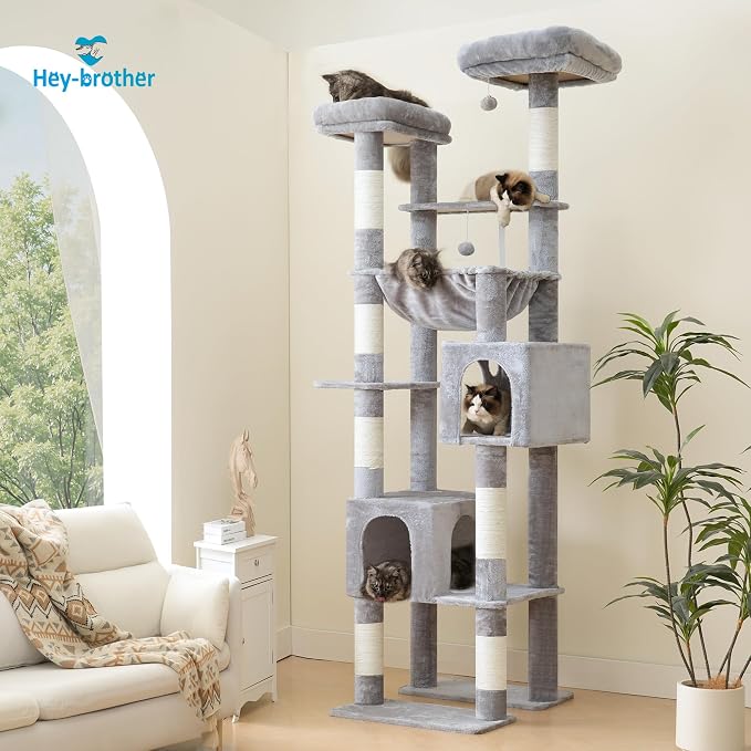 Hey-brother Tall Cat Tree Tower, Heavy Duty Scratching Posts - Image 8