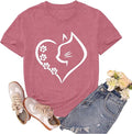 Cat Shirts for Women Cat Mom Tshirts Pet Lover Shirt Cats Paw Print Tee Tops by sallrue