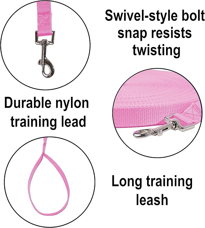Hi Kiss Dog/Puppy Obedience Recall Training Agility Lead - 15ft 20ft 30ft 50ft - Image 3