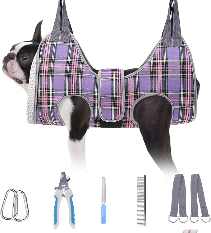 BEAUTYZOO Dog Grooming Hammock for Small Dogs Cat- Dog Sling for Nail by BEAUTYZOO