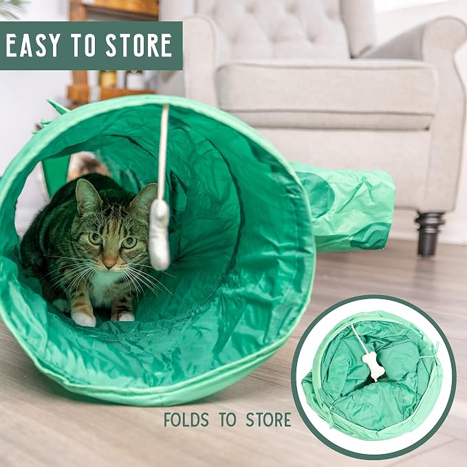 Pet Craft Supply Dizzy Dino Multi Cat Tunnel Boredom Relief Toys - Image 5