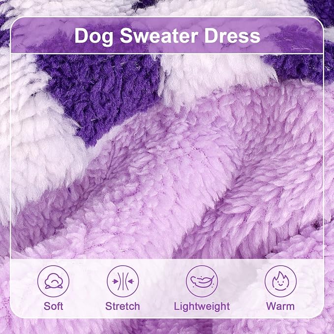 Sebaoyu Turtleneck Dog Pajamas for Small Dogs, Fleece Sweater, Winter Cute Tiny - Image 5