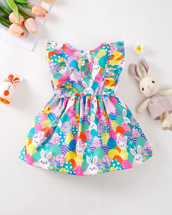 Mioglrie Baby Girl Dress Summer Girl Clothes Infant Outfits Newborn Ruffle - Image 3