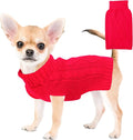 Xmas Dog Sweaters for Small Dogs Winter Dog Clothes Turtleneck Puppy Sweater by viunimo