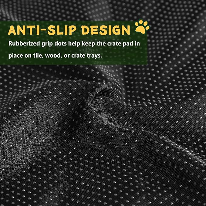 Dog Crate Pad Washable, Ultra Soft Plush Crate Mat - Image 4