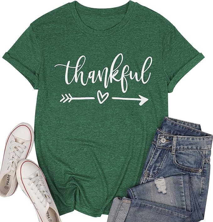 NIUBIA Women's T Shirts Summer Tops Simple Heart Graphic Shirts Sayings Short by NIUBIA