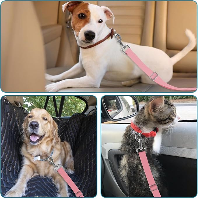 Adjustable pet cat and Dog car seat Belts. The Safety Belt fits Any car - Image 6