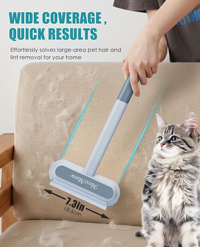 Pet Hair Removal Brush for Couch, Washable Lint Cleaner for Dog and Cat Hair - Image 2
