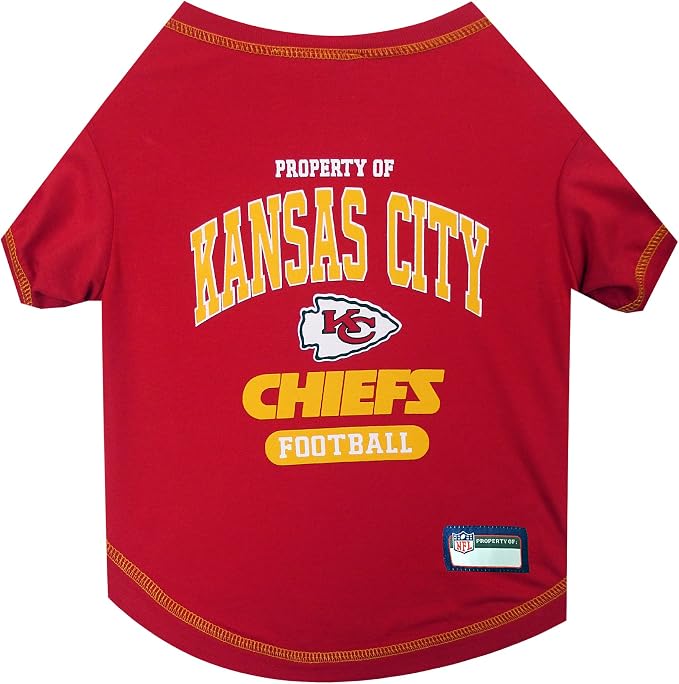 NFL Kansas City Chiefs Dog T-Shirt by PETSFIRST