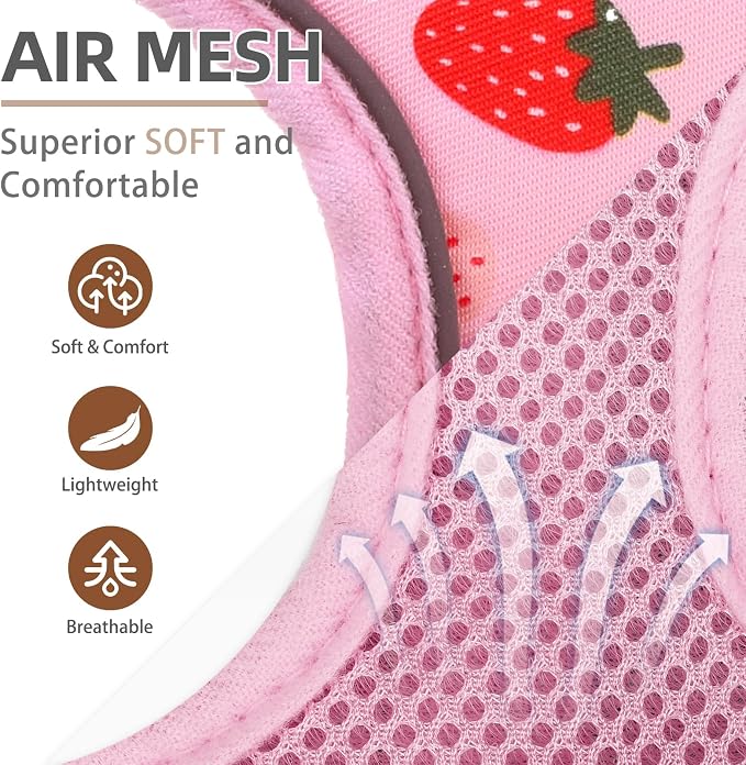 PUPTECK Soft Mesh Dog Harness and Leash Set Pet Puppy Cat Comfort Padded Vest - Image 2