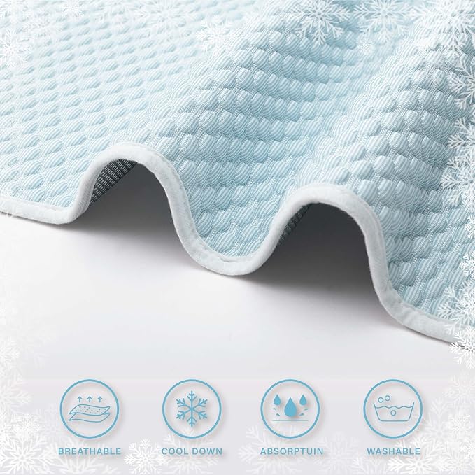 MICROCOSMOS Pet Cooling Mat & Sleeping Pad- Breathable Bubble Surface, EZ - Image 3