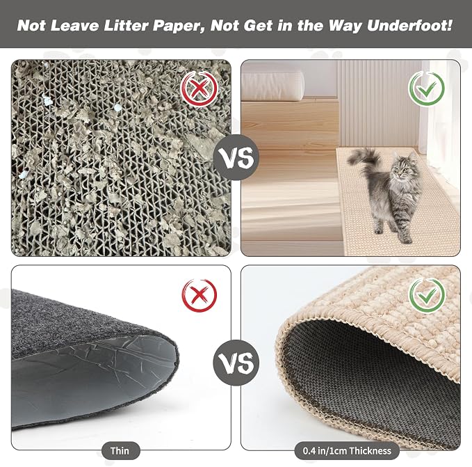 FHTONGE 71x15.8 Thickened Cat Wall Climbing Carpet - Image 5