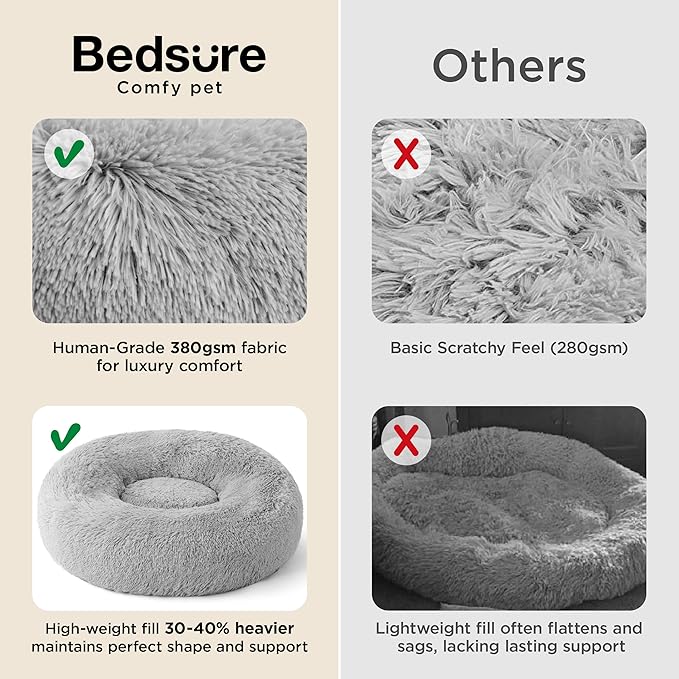 Bedsure Calming Dog Bed for Medium Dogs - Image 3