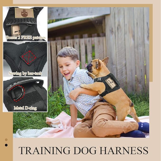 Tactical Dog Training Harness Outdoor Working Vest Adjustable Military MOLLE - Image 5