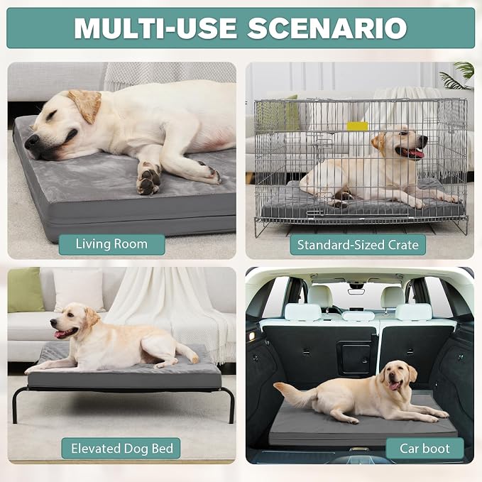Waterproof XXXL Dog Beds Large Sized Dogs, Orthopedic Washable Crate Pad 54 inch - Image 4