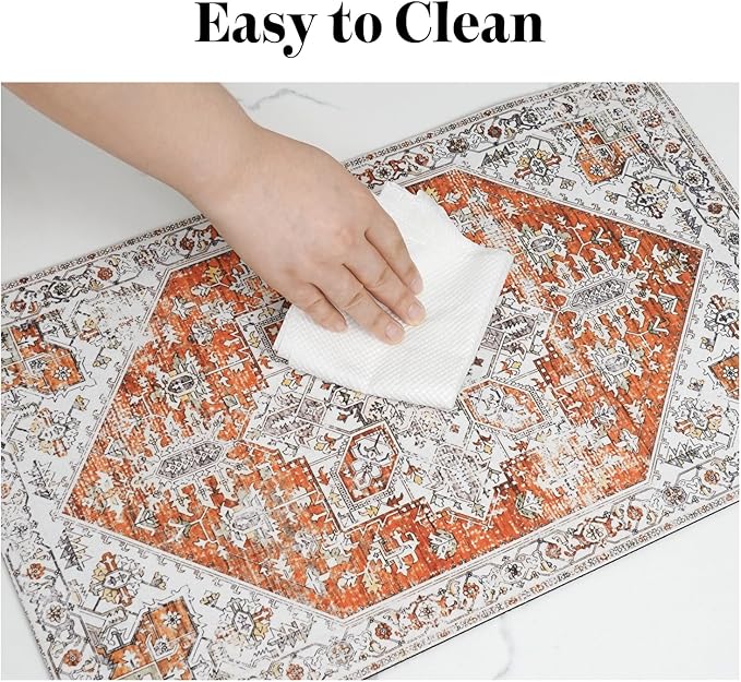 Dog Food Mats for Floors, Absorbent Quick Dry Pet Cat Food Mat, Dog Bowl Mats - Image 7