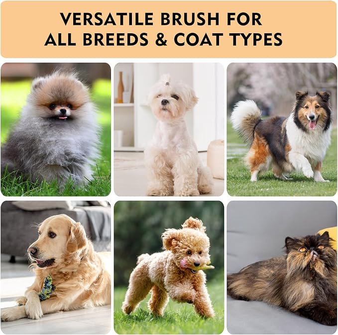 Dog Slicker Brush for Shedding & Grooming - Image 6