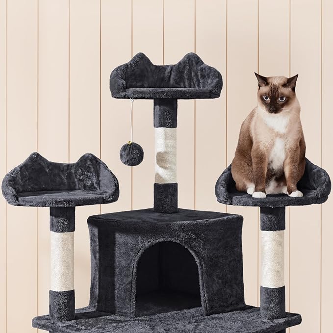 Topeakmart Cat Trees for Large Inoor Cats, 76.5'' Extra Big Cat Tower - Image 7