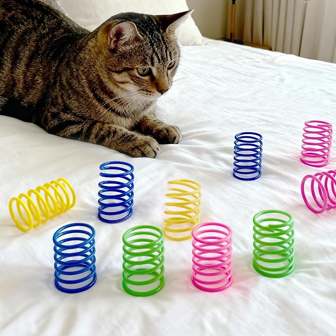 AGYM Cat Toys for Indoor Cats, 30 Pack Interactive Cat Spring Toys, Durable - Image 7