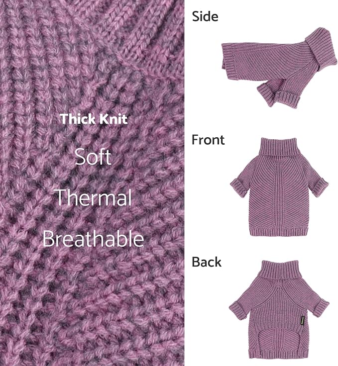 Fitwarm Thermal Knitted Dog Sweater Doggy Winter Coat Pet Clothes Doggie - Image 5