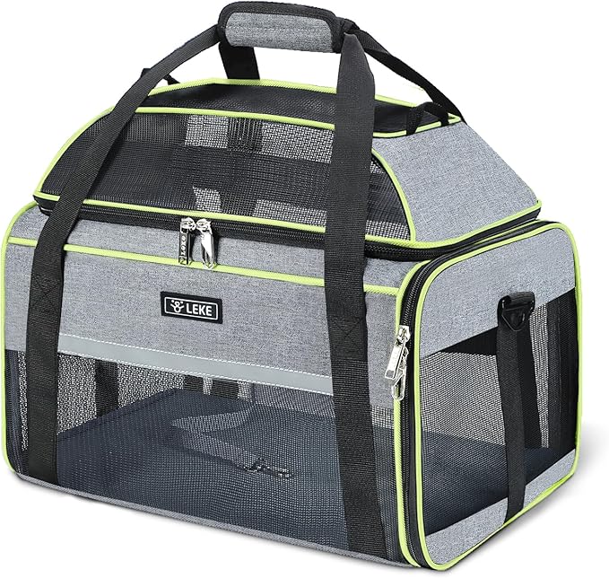 Lekereise Top-Expandable Pet Carrier 18x11x11Inch Delta American United Airline by Lekereise